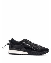 Chaussures de sport noires et blanches DSQUARED2