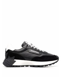 Chaussures de sport noires et blanches DSQUARED2