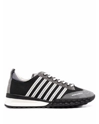 Chaussures de sport noires et blanches DSQUARED2