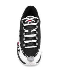 Chaussures de sport noires et blanches Fila