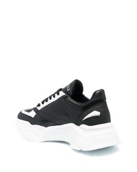 Chaussures de sport noires et blanches Roberto Cavalli