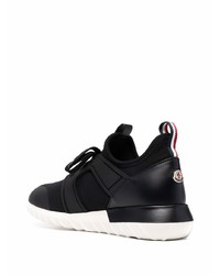 Chaussures de sport noires et blanches Moncler Enfant