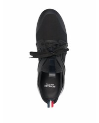 Chaussures de sport noires et blanches Moncler Enfant