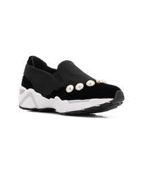 Chaussures de sport noires et blanches Suecomma Bonnie