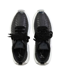 Chaussures de sport noires et blanches Giuseppe Zanotti