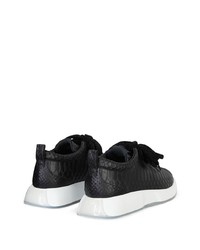 Chaussures de sport noires et blanches Giuseppe Zanotti