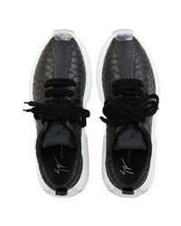 Chaussures de sport noires et blanches Giuseppe Zanotti