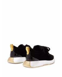 Chaussures de sport noires et blanches Giuseppe Zanotti