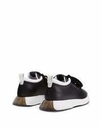 Chaussures de sport noires et blanches Giuseppe Zanotti