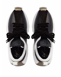 Chaussures de sport noires et blanches Giuseppe Zanotti