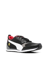 Chaussures de sport noires et blanches Puma