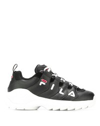 Chaussures de sport noires et blanches Fila