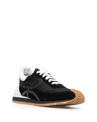 Chaussures de sport noires et blanches Loewe