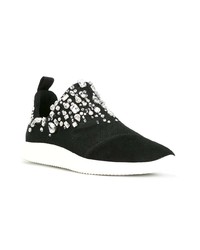 Chaussures de sport noires et blanches Giuseppe Zanotti Design