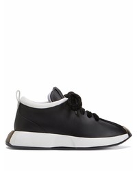 Chaussures de sport noires et blanches Giuseppe Zanotti