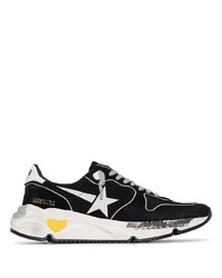 Chaussures de sport noires et blanches Golden Goose