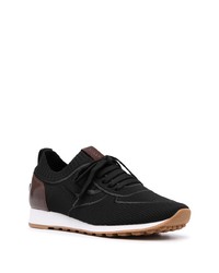 Chaussures de sport noires et blanches Bally