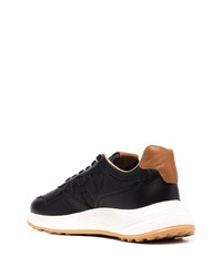 Chaussures de sport noires et blanches Hogan