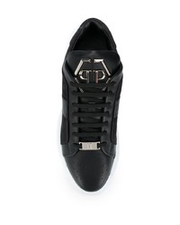 Chaussures de sport noires et blanches Philipp Plein