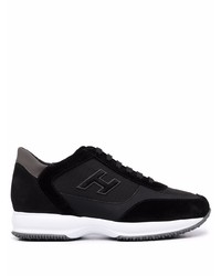 Chaussures de sport noires et blanches Hogan