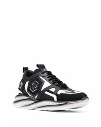 Chaussures de sport noires et blanches Philipp Plein