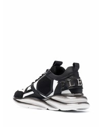 Chaussures de sport noires et blanches Philipp Plein