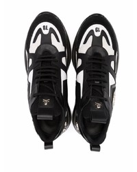 Chaussures de sport noires et blanches Philipp Plein