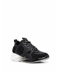 Chaussures de sport noires et blanches Philipp Plein