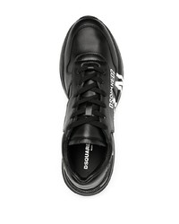 Chaussures de sport noires et blanches DSQUARED2