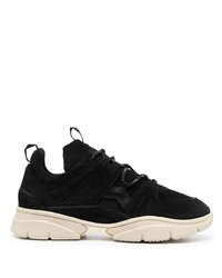 Chaussures de sport noires et blanches Isabel Marant