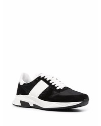 Chaussures de sport noires et blanches Tom Ford