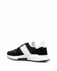 Chaussures de sport noires et blanches Tom Ford