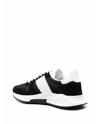 Chaussures de sport noires et blanches Tom Ford