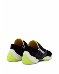 Chaussures de sport noires et blanches Giuseppe Zanotti