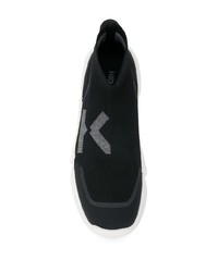 Chaussures de sport noires et blanches Kenzo