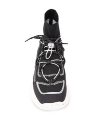 Chaussures de sport noires et blanches Kenzo