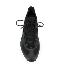Chaussures de sport noires et blanches Salvatore Ferragamo