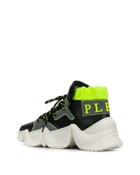 Chaussures de sport noires et blanches Philipp Plein
