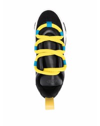 Chaussures de sport noires et blanches Moschino