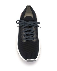Chaussures de sport noires et blanches Brunello Cucinelli