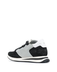 Chaussures de sport noires et blanches Philippe Model