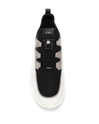 Chaussures de sport noires et blanches Tod's