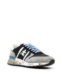 Chaussures de sport noires et blanches Premiata