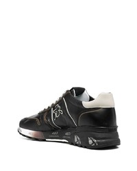 Chaussures de sport noires et blanches Premiata