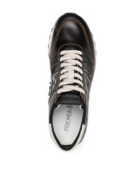 Chaussures de sport noires et blanches Premiata