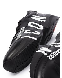 Chaussures de sport noires et blanches DSQUARED2