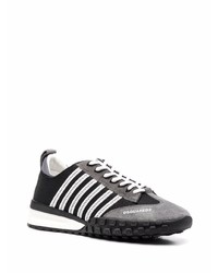 Chaussures de sport noires et blanches DSQUARED2