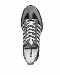 Chaussures de sport noires et blanches DSQUARED2