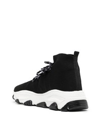 Chaussures de sport noires et blanches Kurt Geiger London