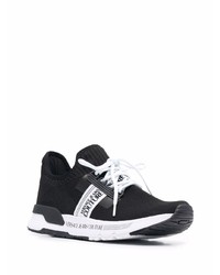 Chaussures de sport noires et blanches VERSACE JEANS COUTURE